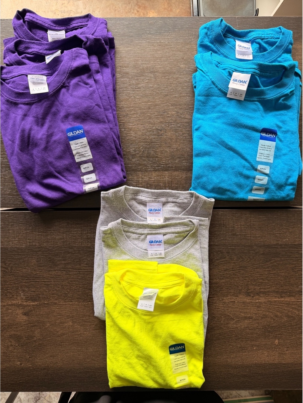 Gildan Youth Small T-Shirt Bundle- Multiple Colors NWT